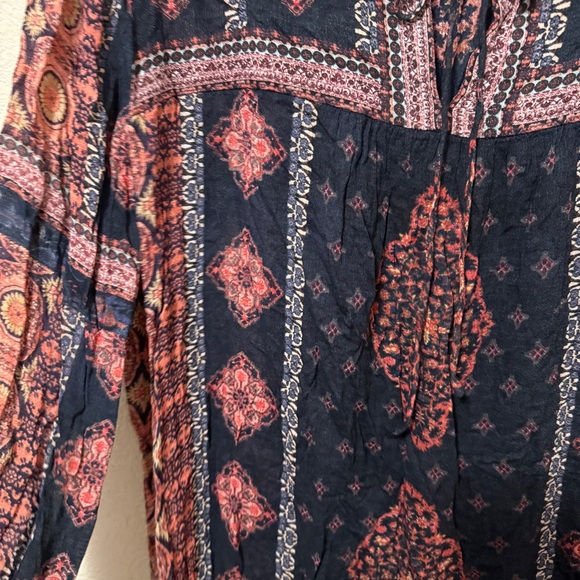 Lucky Brand Women’s Peasant Blouse Sz XL - Picture 3 of 9